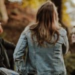 woman wearing gray jacket