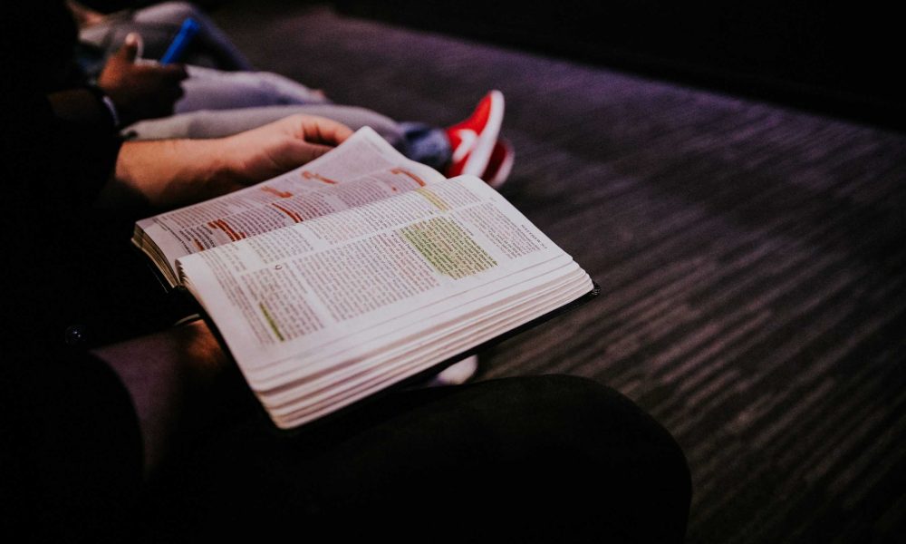 Photo by Hannah Busing person reading book