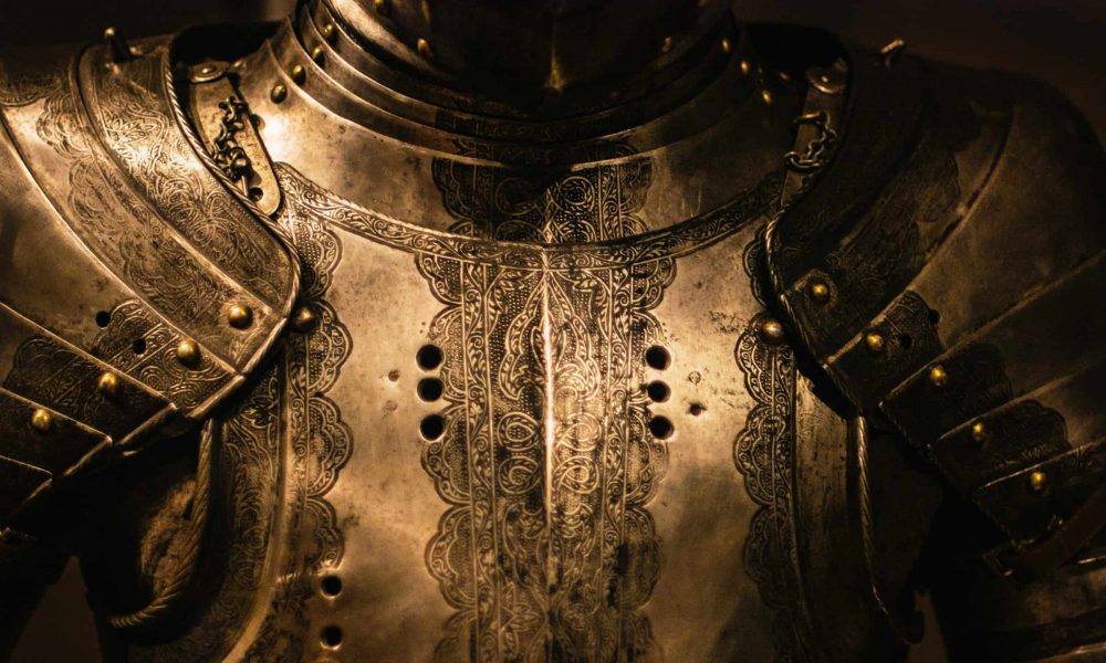 Photo by Nik Shuliahin gray stainless steel armor